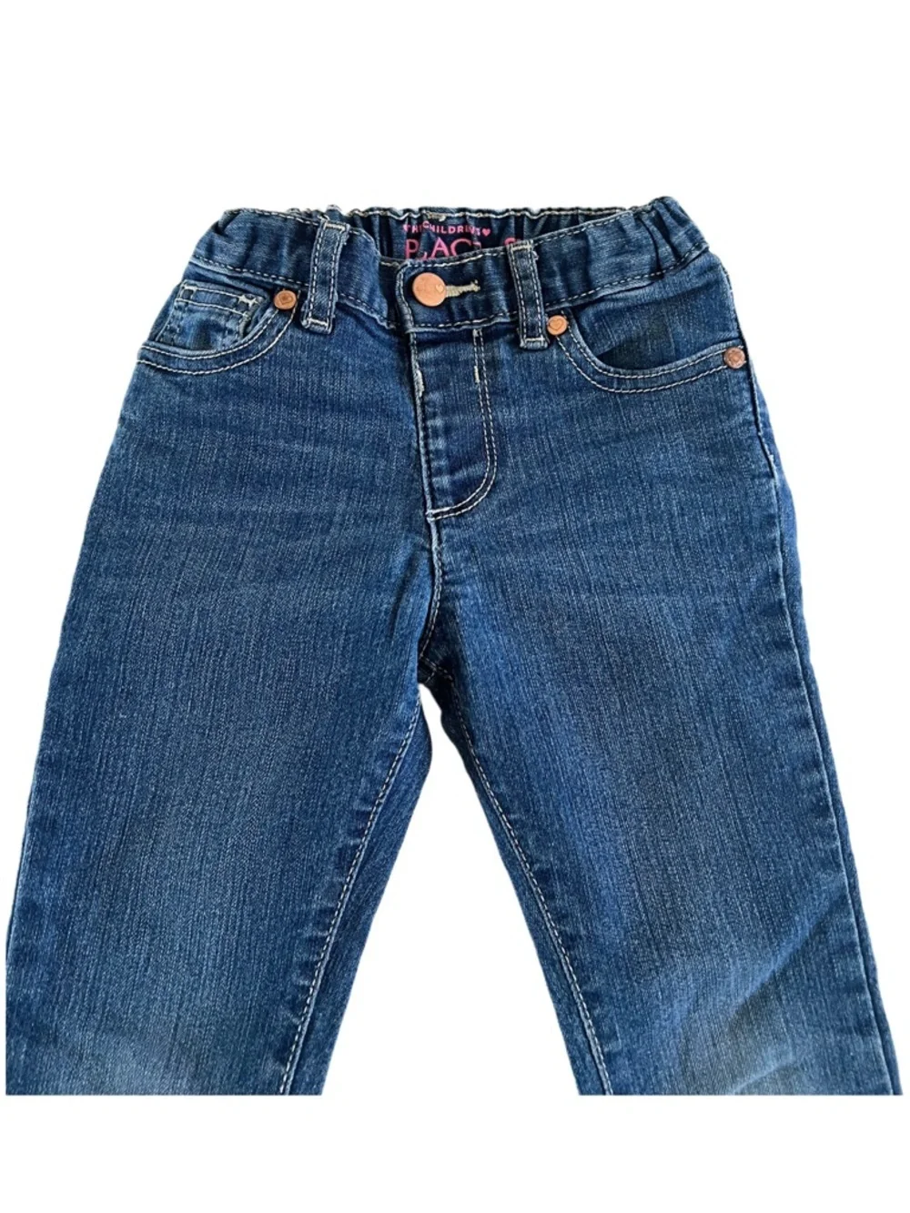 The Children's Place Girls Medium Blue Elastic Waist Skinny Jeans | Girls 5T